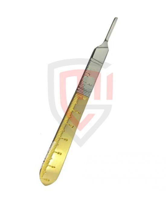 Scalpel handle with mm & cm markings # 3