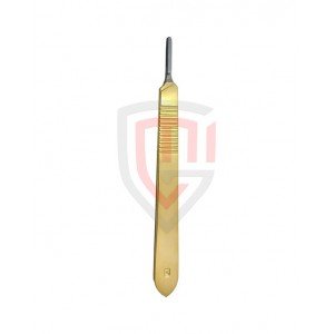 Gold Scalpel Handle Stainless Steel BP Handle Blade Holder