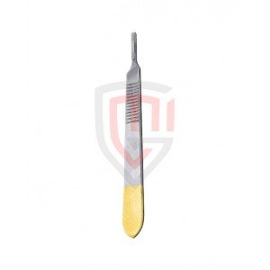 Half Gold Scalpel Handle Stainless Steel BP Handle Blade Holder