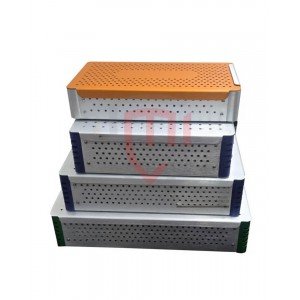 Aluminum Sterilization Boxes, lightweight perforated