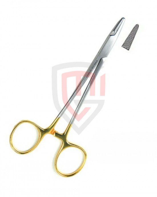 Baumgartner Needle Holder Serrated Tungsten Carbide