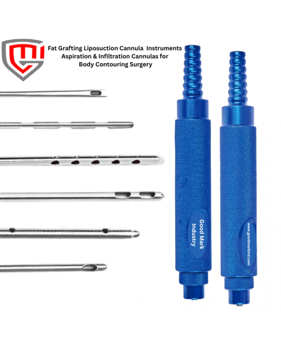 Premium Liposuction Cannula for Fat Grafting, Aspiration & Infiltration Per Piece | Good Mark Industry